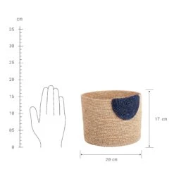 4-tlg. Korbset Handgefertigt Aus Raffia ISALO In Natur-Blau -Butlers Geschäft butlers 4 tlg korbset handgefertigt aus raffia isalo in natur blau 2
