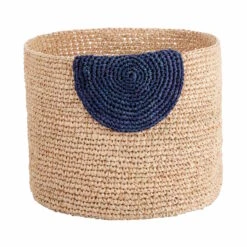 4-tlg. Korbset Handgefertigt Aus Raffia ISALO In Natur-Blau -Butlers Geschäft butlers 4 tlg korbset handgefertigt aus raffia isalo in natur blau 3