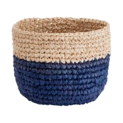 4-tlg. Korbset Handgefertigt Aus Raffia ISALO In Natur-Blau -Butlers Geschäft butlers 4 tlg korbset handgefertigt aus raffia isalo in natur blau 7