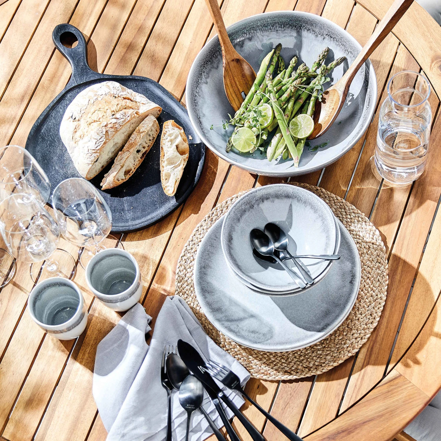 4x Frühstücksteller Ø23cm ATLANTIS in Grau 4x Frühstücksteller Ø23cm ATLANTIS In Grau -Butlers Geschäft butlers 4x fruhstucksteller o23cm atlantis in grau 10