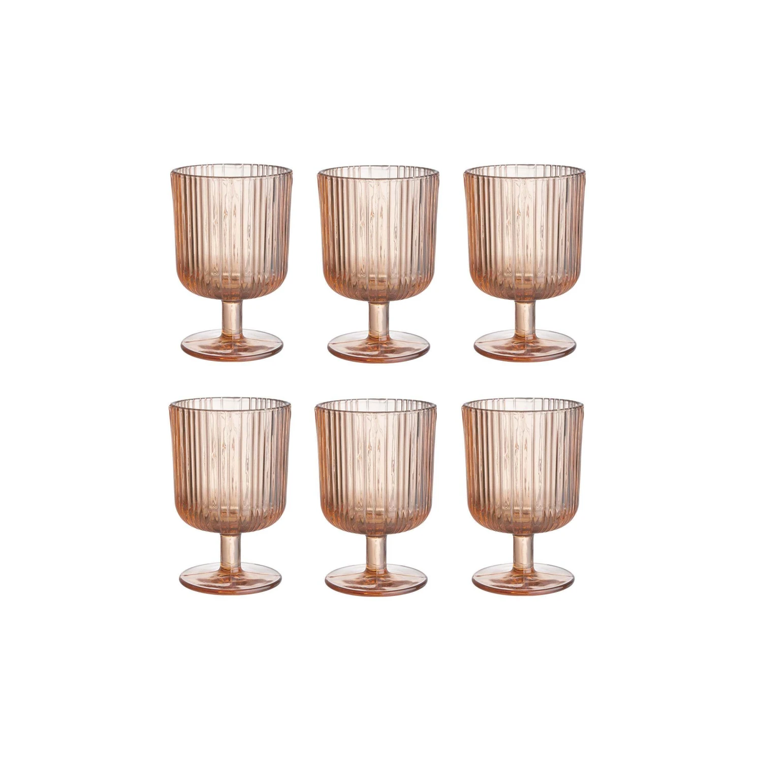 6x Weingläser mit Rillen 250ml CHELSEA in Pastellorange 6x Weingläser Mit Rillen 250ml CHELSEA In Pastellorange -Butlers Geschäft butlers 6x weinglaser mit rillen 250ml chelsea in pastellorange