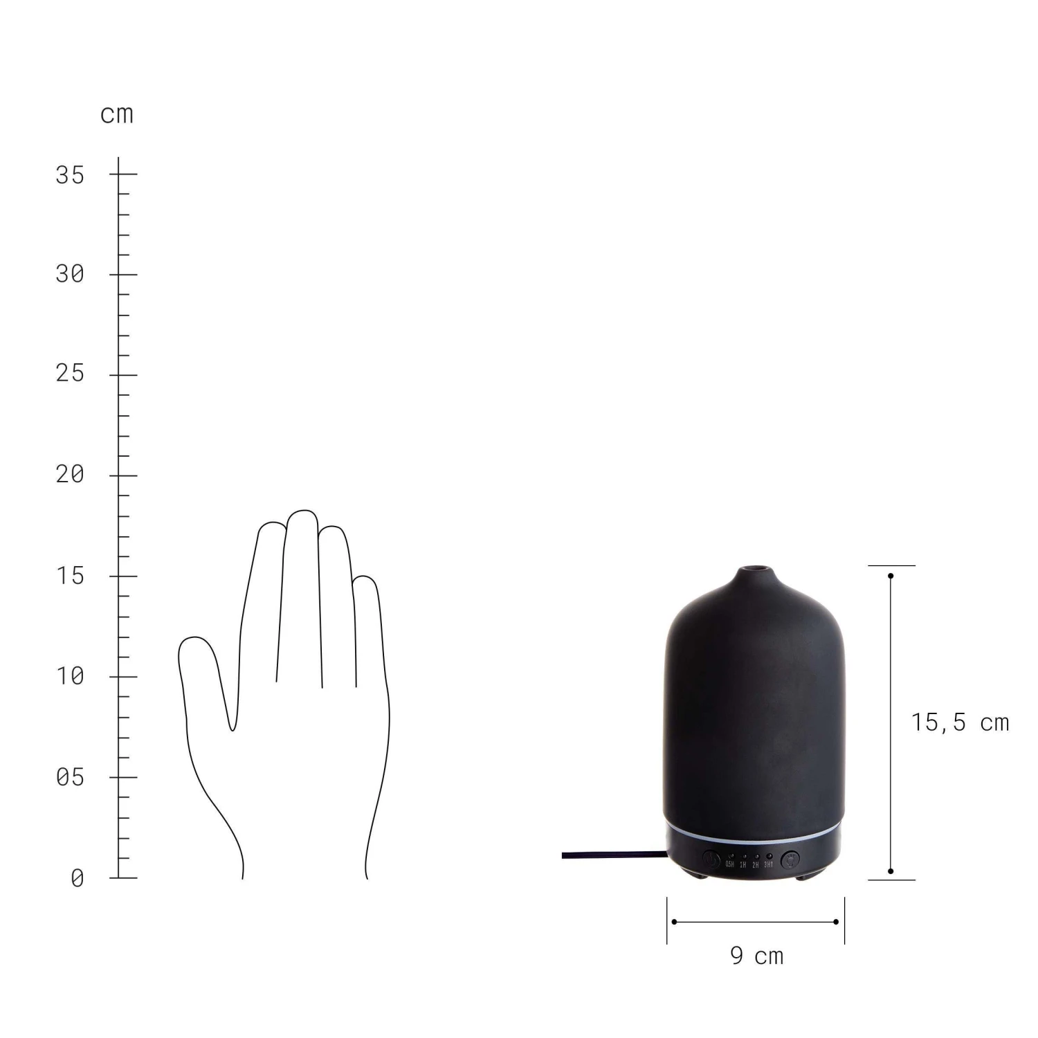 Aroma Diffuser Höhe 16cm CLOUD NINE in Schwarz Aroma Diffuser Höhe 16cm CLOUD NINE In Schwarz -Butlers Geschäft butlers aroma diffuser hohe 16cm cloud nine in schwarz 3