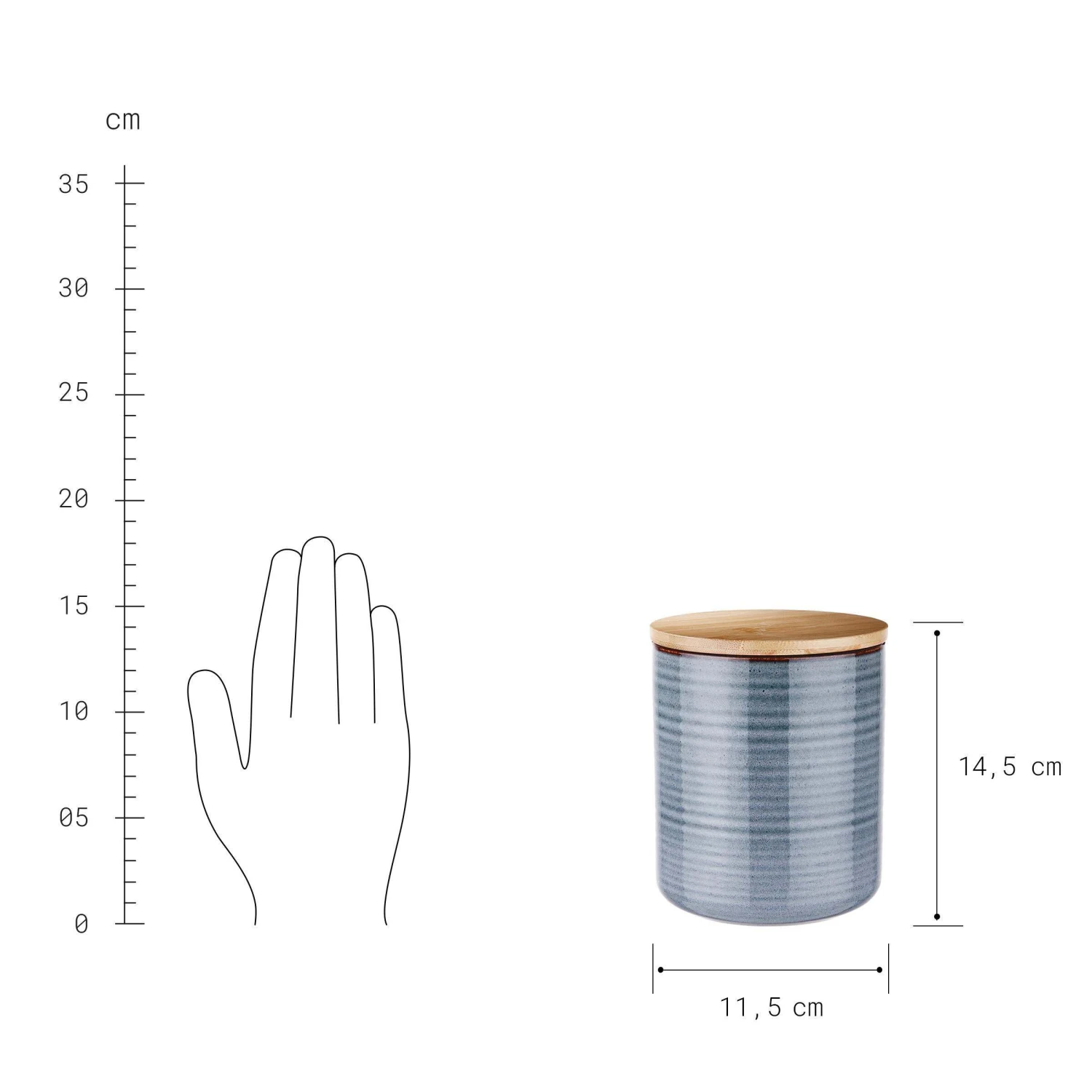 Aufbewahrungsdose 1000ml QUEEN IT in Blau Aufbewahrungsdose 1000ml QUEEN IT In Blau -Butlers Geschäft butlers aufbewahrungsdose 1000ml queen it in blau 2