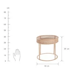 Beistelltisch Höhe 39cm BOHO LOUNGE In Natur -Butlers Geschäft butlers beistelltisch hohe 39cm boho lounge in natur 2