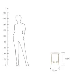 Beistelltisch Mit Marmorplatte MARBLE In Weiß 4 Beistelltisch Mit Marmorplatte MARBLE In Weiß -Butlers Geschäft butlers beistelltisch mit marmorplatte marble in weiss 2