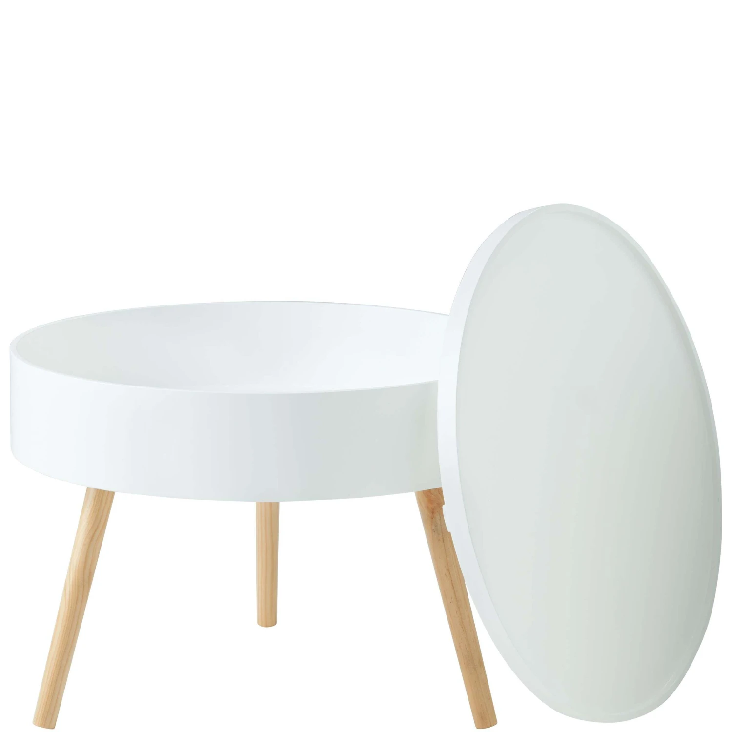 Beistelltisch mit Stauraum COFFEE TIME in Weiß Beistelltisch Mit Stauraum COFFEE TIME In Weiß -Butlers Geschäft butlers beistelltisch mit stauraum coffee time in weiss 3