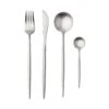 Besteck-Set 4-tlg. Matt STILETTO In Silber -Butlers Geschäft butlers besteck set 4 tlg matt stiletto in silber