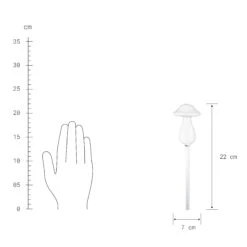 Bewässerungspilz Höhe 22cm RAINDROPS In Transparent 4 Bewässerungspilz Höhe 22cm RAINDROPS In Transparent -Butlers Geschäft butlers bewasserungspilz hohe 22cm raindrops in transparent 2