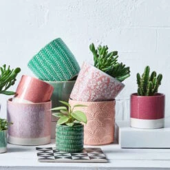 Blumentopf Ø 10 Cm EARLY SPRING In Grün 3 Blumentopf Ø 10 Cm EARLY SPRING In Grün -Butlers Geschäft butlers blumentopf o 10 cm early spring in grun 1