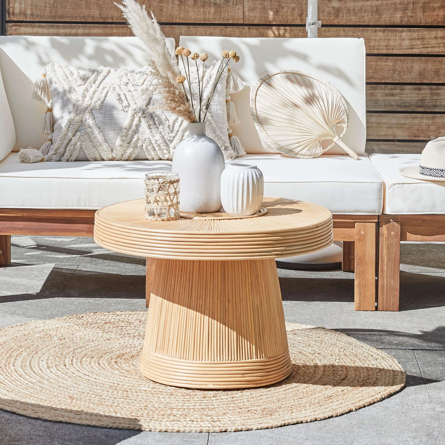 Couchtisch Rattan BOHO LOUNGE in Natur Couchtisch Rattan BOHO LOUNGE In Natur -Butlers Geschäft butlers couchtisch rattan boho lounge in natur 1