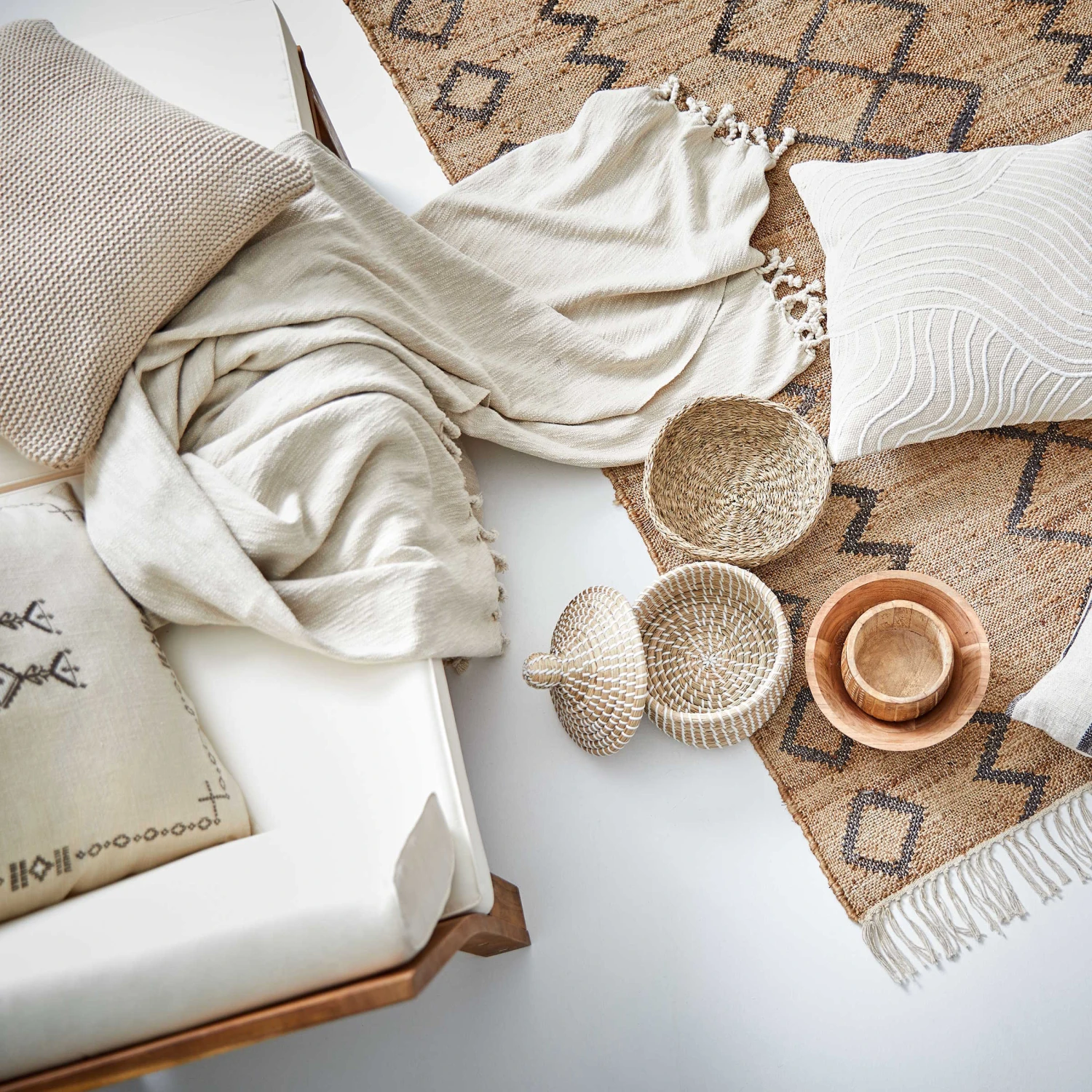 Decke L 200 x B 140cm DUNES in Beige Decke L 200 X B 140cm DUNES In Beige -Butlers Geschäft butlers decke l 200 x b 140cm dunes in beige 1