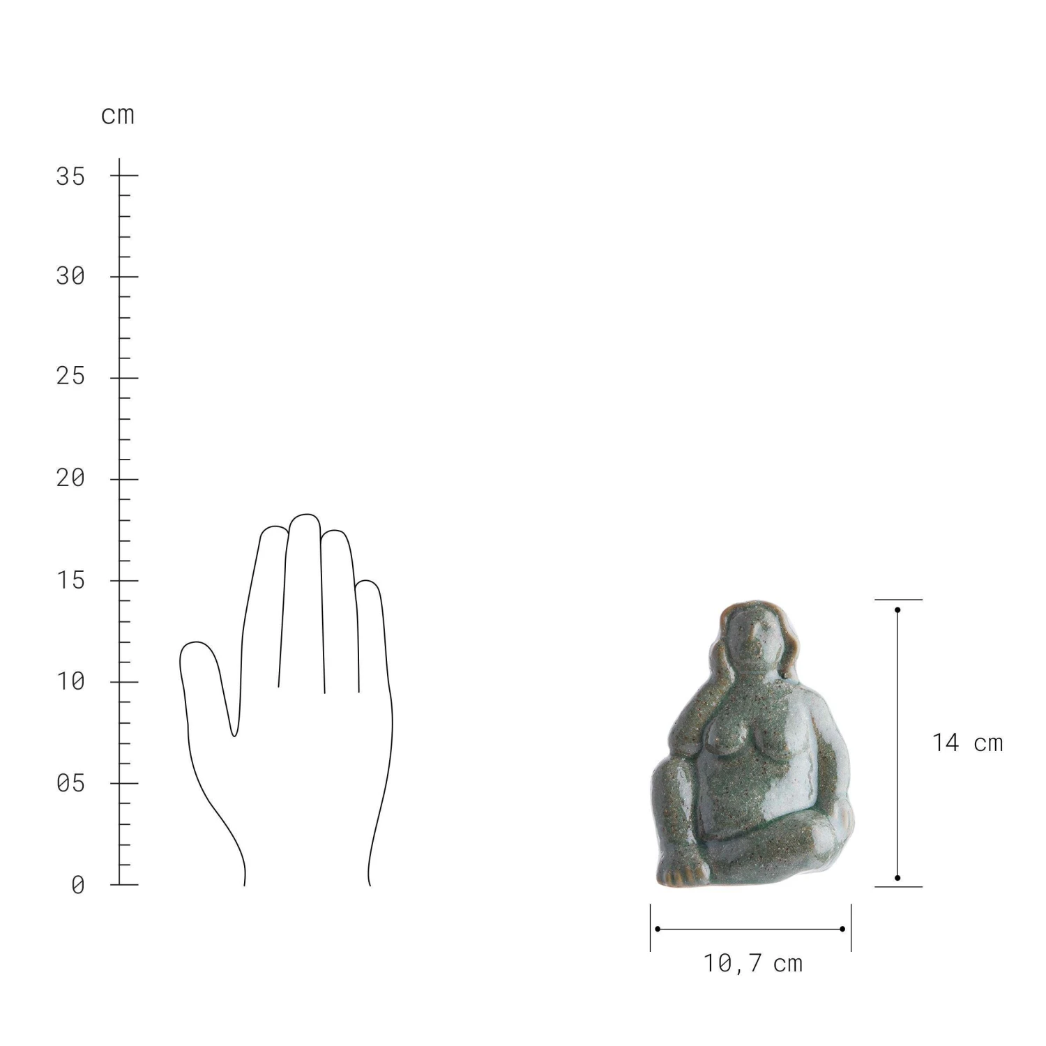 Deko Statue Höhe 14cm POSE in Beige Deko Statue Höhe 14cm POSE In Beige -Butlers Geschäft butlers deko statue hohe 14cm pose in beige 2