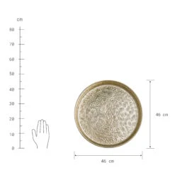 Deko Tablett Ø46cm ORIENTAL LOUNGE In Gold -Butlers Geschäft butlers deko tablett o46cm oriental lounge in gold 2