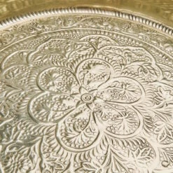 Deko Tablett Ø46cm ORIENTAL LOUNGE In Gold -Butlers Geschäft butlers deko tablett o46cm oriental lounge in gold 4