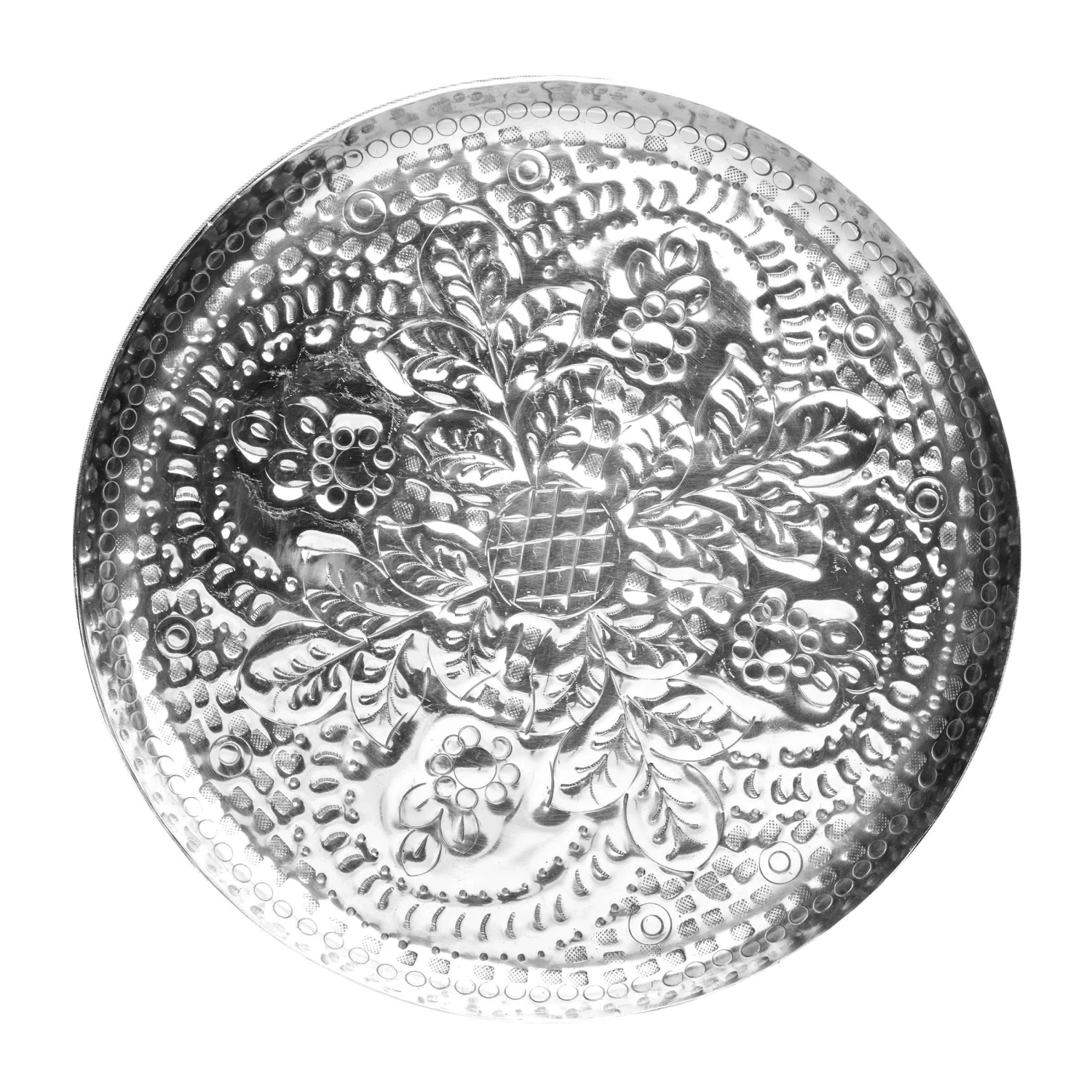 Deko-Teller Floral Ø37cm ORIENTAL LOUNGE in Silber Deko-Teller Floral Ø37cm ORIENTAL LOUNGE In Silber -Butlers Geschäft butlers deko teller floral o37cm oriental lounge in silber