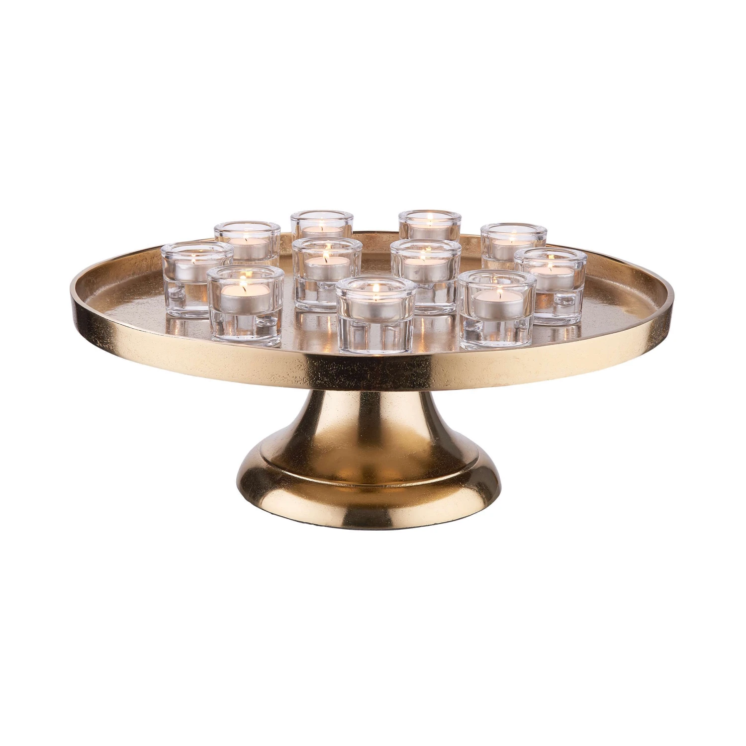 Deko-Teller mit Fuß Ø50cm BANQUET in Gold Deko-Teller Mit Fuß Ø50cm BANQUET In Gold -Butlers Geschäft butlers deko teller mit fuss o50cm banquet in gold 4
