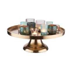 Deko-Teller Mit Fuß Ø50cm BANQUET In Gold 7 Deko-Teller Mit Fuß Ø50cm BANQUET In Gold -Butlers Geschäft butlers deko teller mit fuss o50cm banquet in gold 5