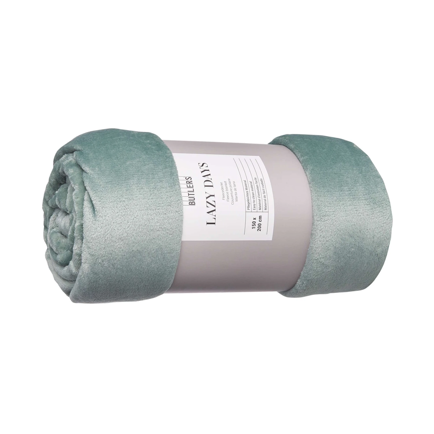 Fleecedecke L 200 x B 150cm LAZY DAYS in Salbei Fleecedecke L 200 X B 150cm LAZY DAYS In Salbei -Butlers Geschäft butlers fleecedecke l 200 x b 150cm lazy days in salbei 2