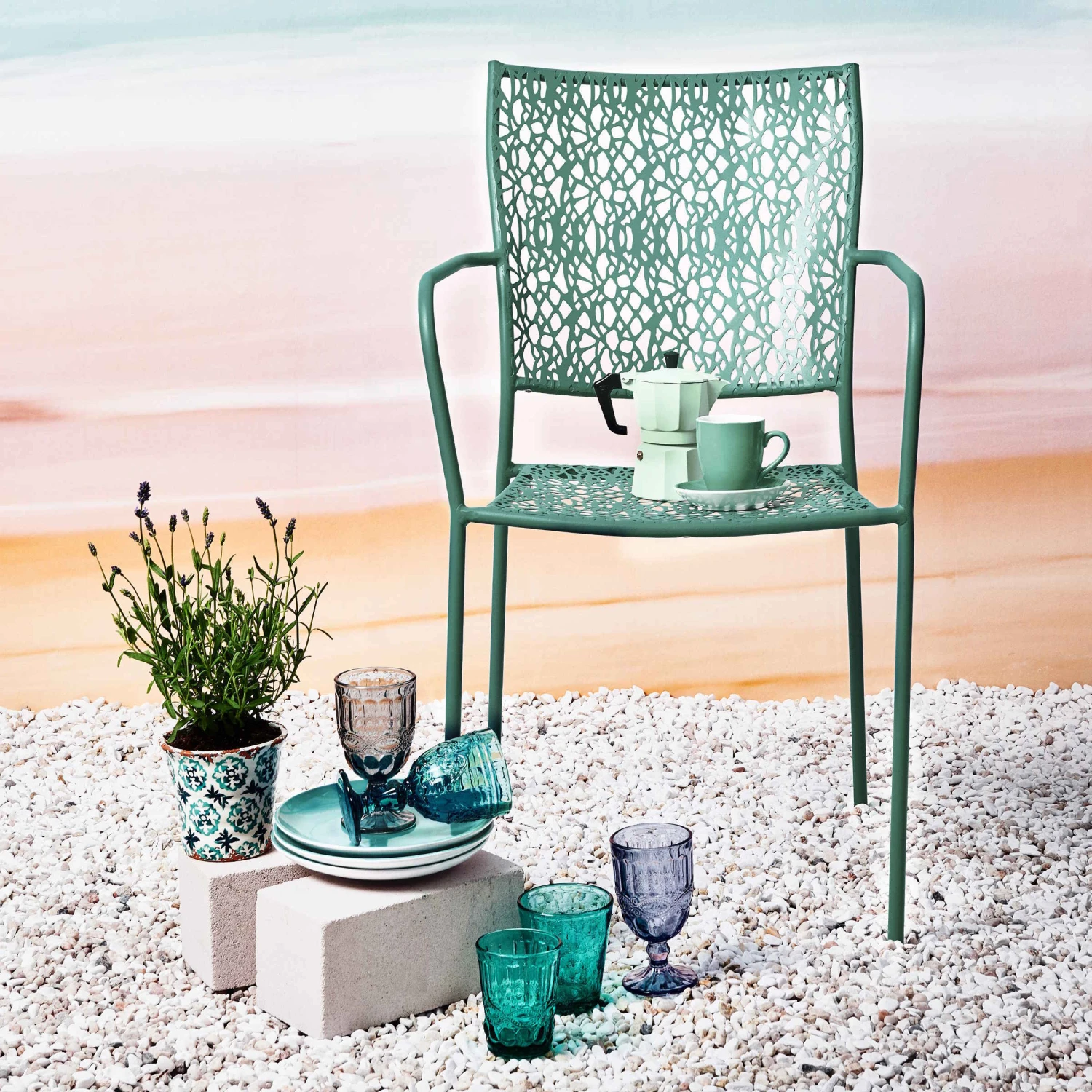 Gartenstuhl stapelbar NANCY in Salbei Gartenstuhl Stapelbar NANCY In Salbei -Butlers Geschäft butlers gartenstuhl stapelbar nancy in salbei 1