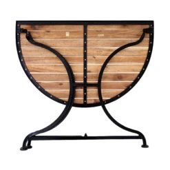 Gartentisch Halbrund PARKLIFE In Schwarz-Natur -Butlers Geschäft butlers gartentisch halbrund parklife in schwarz natur 6