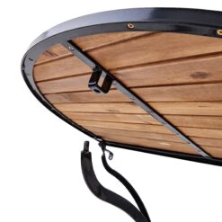 Gartentisch Halbrund PARKLIFE In Schwarz-Natur -Butlers Geschäft butlers gartentisch halbrund parklife in schwarz natur 8