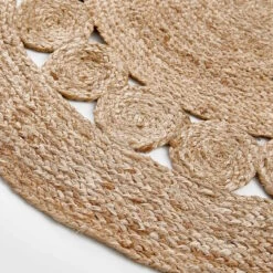 Hanf-Teppich Mit Lochmuster Ø110cm ALL NATURE In Natur 5 Hanf-Teppich Mit Lochmuster Ø110cm ALL NATURE In Natur -Butlers Geschäft butlers hanf teppich mit lochmuster o110cm all nature in natur 3