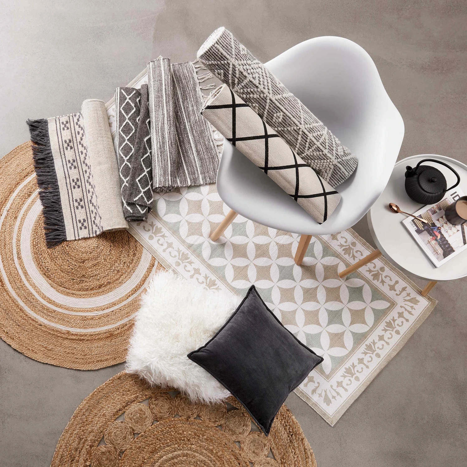 Hanf-Teppich mit Lochmuster Ø110cm ALL NATURE in Natur Hanf-Teppich Mit Lochmuster Ø110cm ALL NATURE In Natur -Butlers Geschäft butlers hanf teppich mit lochmuster o110cm all nature in natur 5