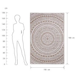 In- & Outdoor-Teppich Circles L 180 X B 118cm COLOUR CLASH In Beige 4 In- & Outdoor-Teppich Circles L 180 X B 118cm COLOUR CLASH In Beige -Butlers Geschäft butlers in and outdoor teppich circles l 180 x b 118cm colour clash in beige 2