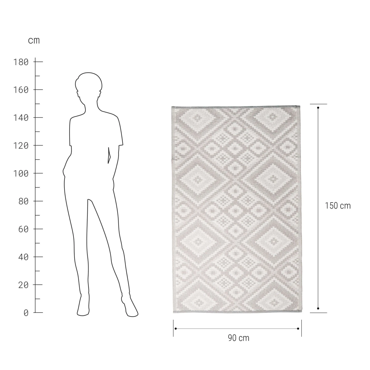 In- & Outdoor-Teppich Ethno L 150 x B 90cm COLOUR CLASH in Grau In- & Outdoor-Teppich Ethno L 150 X B 90cm COLOUR CLASH In Grau -Butlers Geschäft butlers in and outdoor teppich ethno l 150 x b 90cm colour clash in grau 2