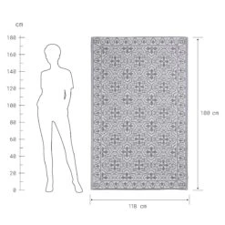 In- & Outdoor-Teppich Kacheln L 180 X B 118cm COLOUR CLASH In Grau-Weiß 4 In- & Outdoor-Teppich Kacheln L 180 X B 118cm COLOUR CLASH In Grau-Weiß -Butlers Geschäft butlers in and outdoor teppich kacheln l 180 x b 118cm colour clash in grau weiss 2