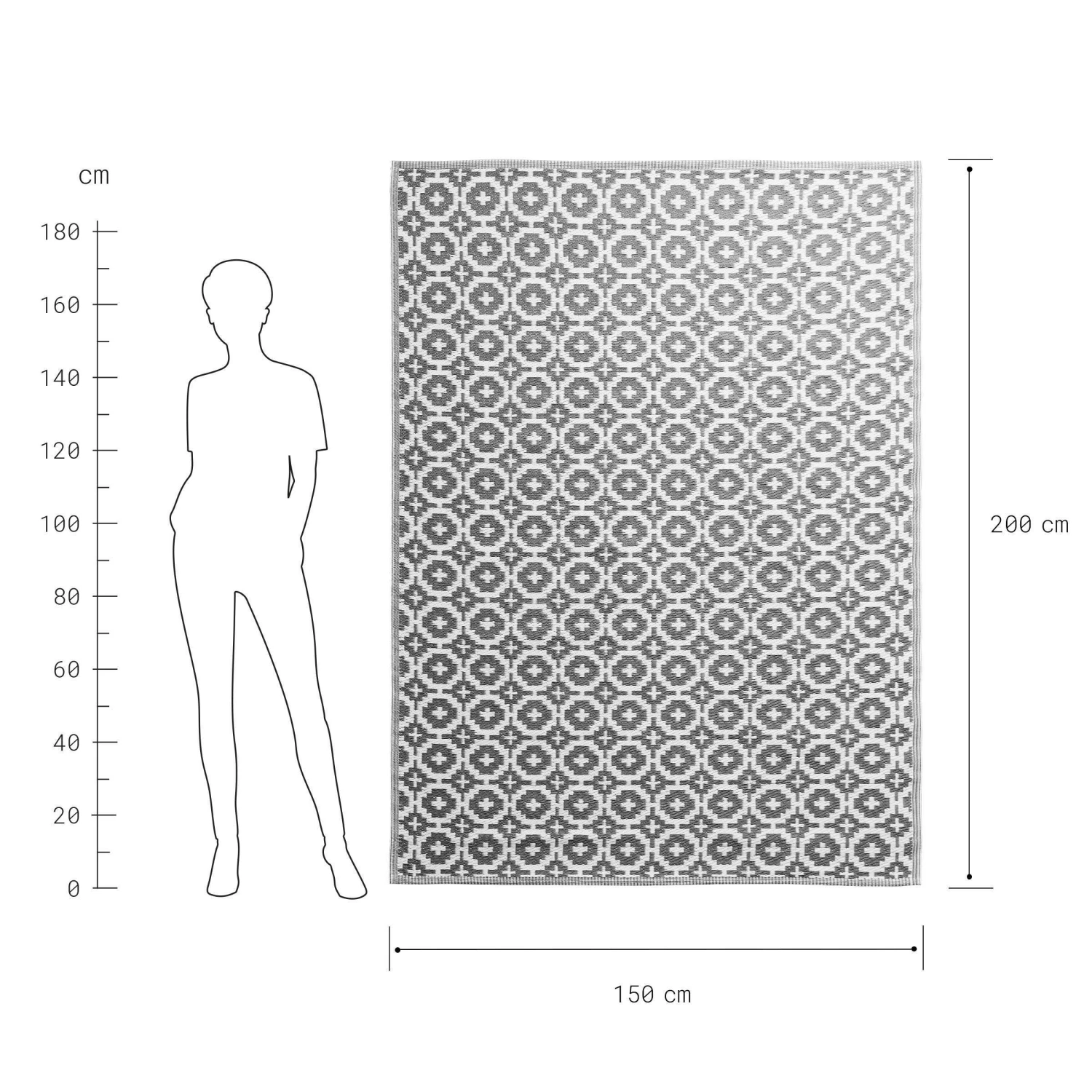 In- & Outdoor-Teppich Mosaik L 200 x B 150cm COLOUR CLASH in Taupe In- & Outdoor-Teppich Mosaik L 200 X B 150cm COLOUR CLASH In Taupe -Butlers Geschäft butlers in and outdoor teppich mosaik l 200 x b 150cm colour clash in taupe 3