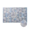 In- & Outdoorteppich Dreiecke L 180 X B 120cm COLOUR CLASH In Pastellblau