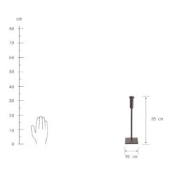 Kerzenhalter Höhe 35cm RUST In Braun 4 Kerzenhalter Höhe 35cm RUST In Braun -Butlers Geschäft butlers kerzenhalter hohe 35cm rust in braun 2