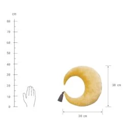 Kissen L 38 X B 38cm LITTLE MOON In Gelb-Anthrazit 4 Kissen L 38 X B 38cm LITTLE MOON In Gelb-Anthrazit -Butlers Geschäft butlers kissen l 38 x b 38cm little moon in gelb anthrazit 2