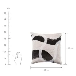 Kissen L 50 X B 50cm JAPANDI In Natur -Butlers Geschäft butlers kissen l 50 x b 50cm japandi in natur 2