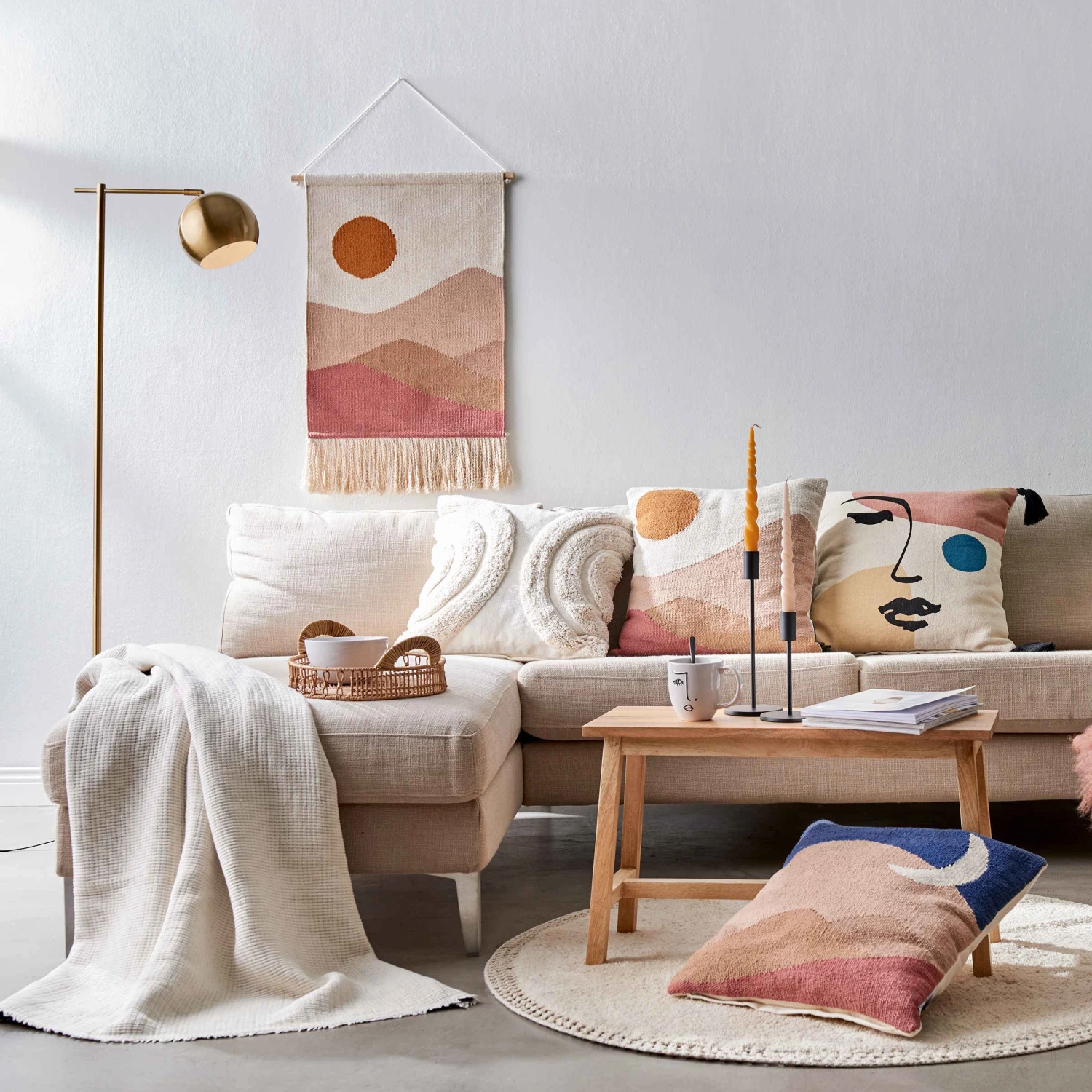 Kissen L 50 x B 50cm MOONSHINE in Bunt Kissen L 50 X B 50cm MOONSHINE In Bunt -Butlers Geschäft butlers kissen l 50 x b 50cm moonshine in bunt 5