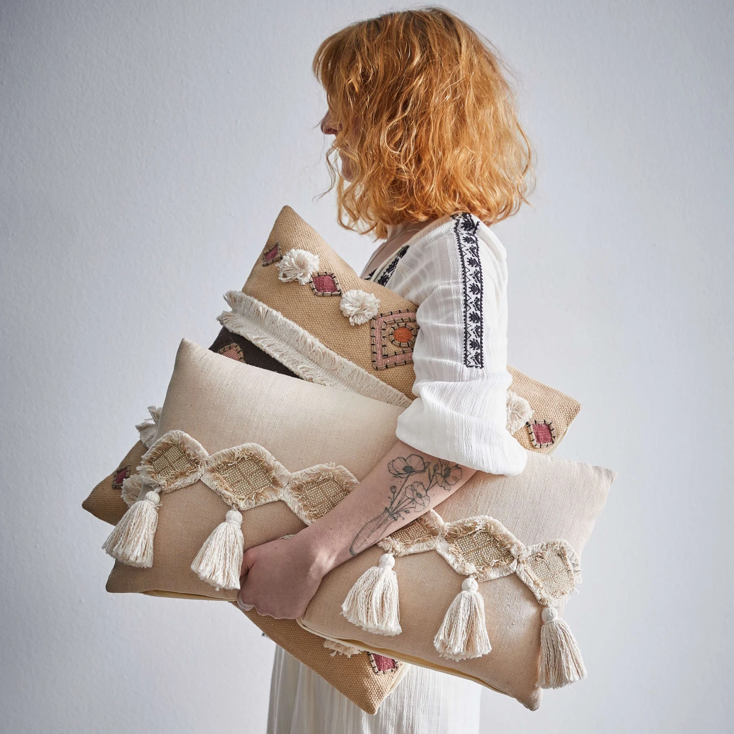 Kissen L 60 x B 35cm BOHEMIAN in Beige Kissen L 60 X B 35cm BOHEMIAN In Beige -Butlers Geschäft butlers kissen l 60 x b 35cm bohemian in beige 1