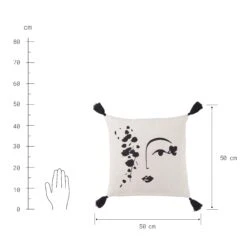 Kissen Line Art L 50 X B 50cm MUSE In Natur-Schwarz 5 Kissen Line Art L 50 X B 50cm MUSE In Natur-Schwarz -Butlers Geschäft butlers kissen line art l 50 x b 50cm muse in natur schwarz 3