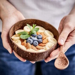 Kokosnussschale 430ml COCONUT In Braun 5 Kokosnussschale 430ml COCONUT In Braun -Butlers Geschäft butlers kokosnussschale 430ml coconut in braun 3