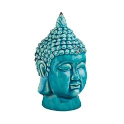 Kopf Höhe 23cm BUDDHA In Türkis -Butlers Geschäft butlers kopf hohe 23cm buddha in turkis 3