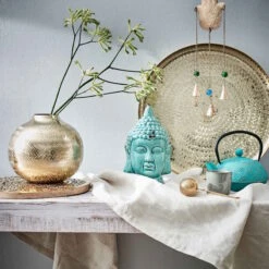 Kopf Höhe 23cm BUDDHA In Türkis -Butlers Geschäft butlers kopf hohe 23cm buddha in turkis 6