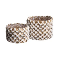 Korb Aus Bananenblatt Mit Folie Ø14cm BANANAS In Natur-Weiß -Butlers Geschäft butlers korb aus bananenblatt mit folie o14cm bananas in natur weiss 3