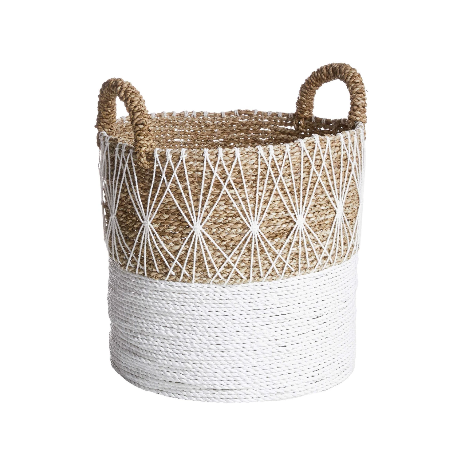 Korb Ø36cm WHITE BEACH in Natur-Weiß Korb Ø36cm WHITE BEACH In Natur-Weiß -Butlers Geschäft butlers korb o36cm white beach in natur weiss