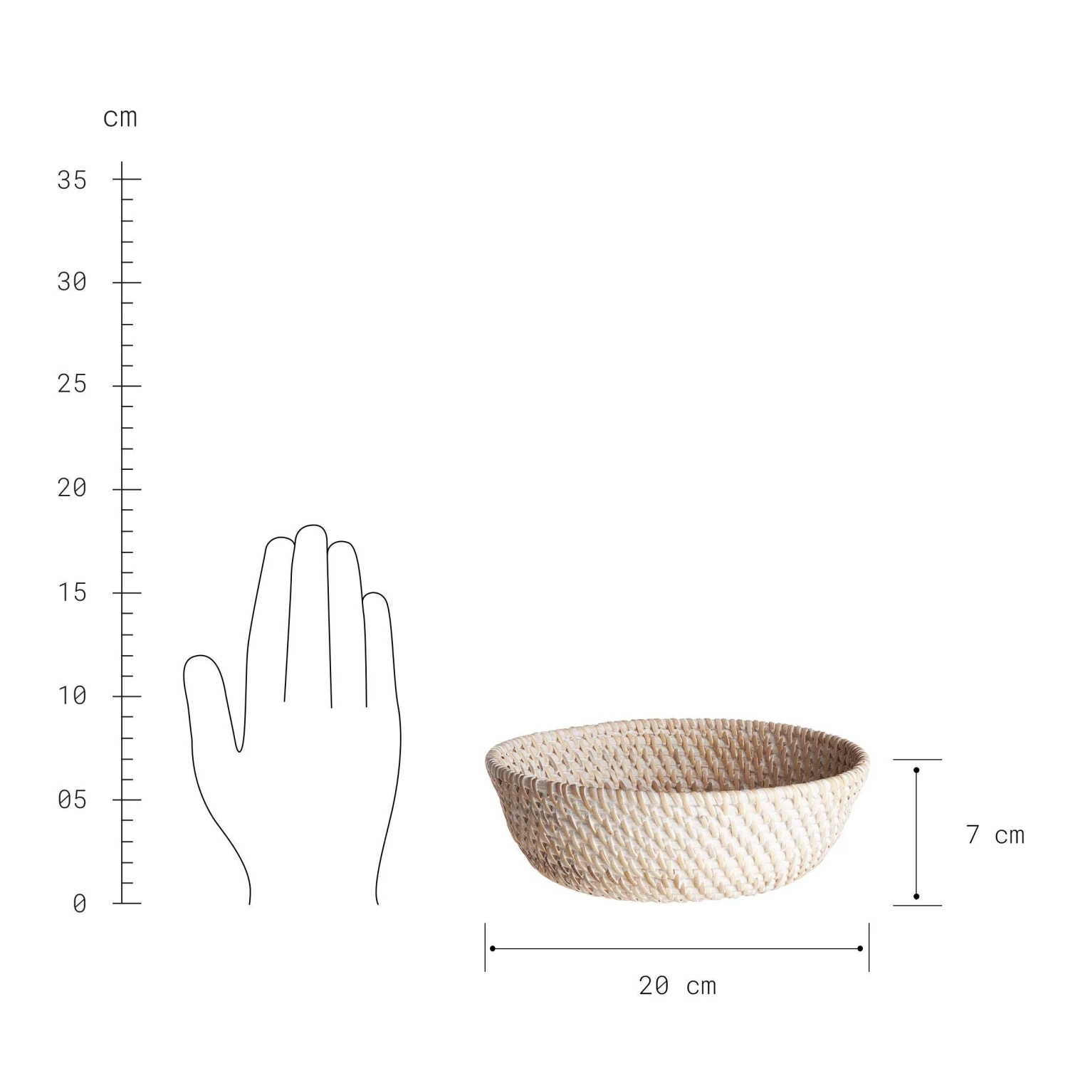 Korb rund Ø20cm RONDA in Natur Korb Rund Ø20cm RONDA In Natur -Butlers Geschäft butlers korb rund o20cm ronda in natur 2