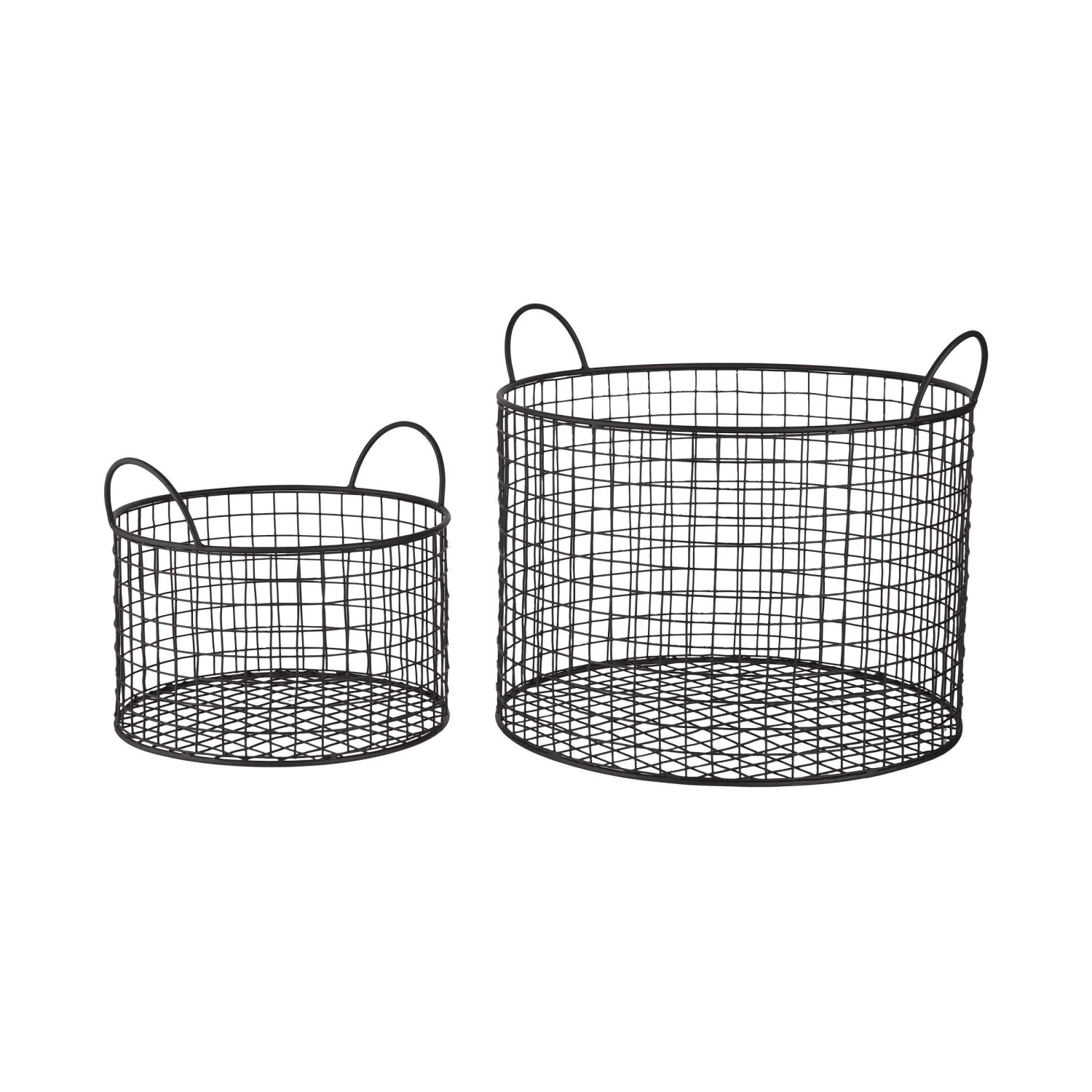 Korb rund Ø22cm HOOP in Schwarz Korb Rund Ø22cm HOOP In Schwarz -Butlers Geschäft butlers korb rund o22cm hoop in schwarz 3