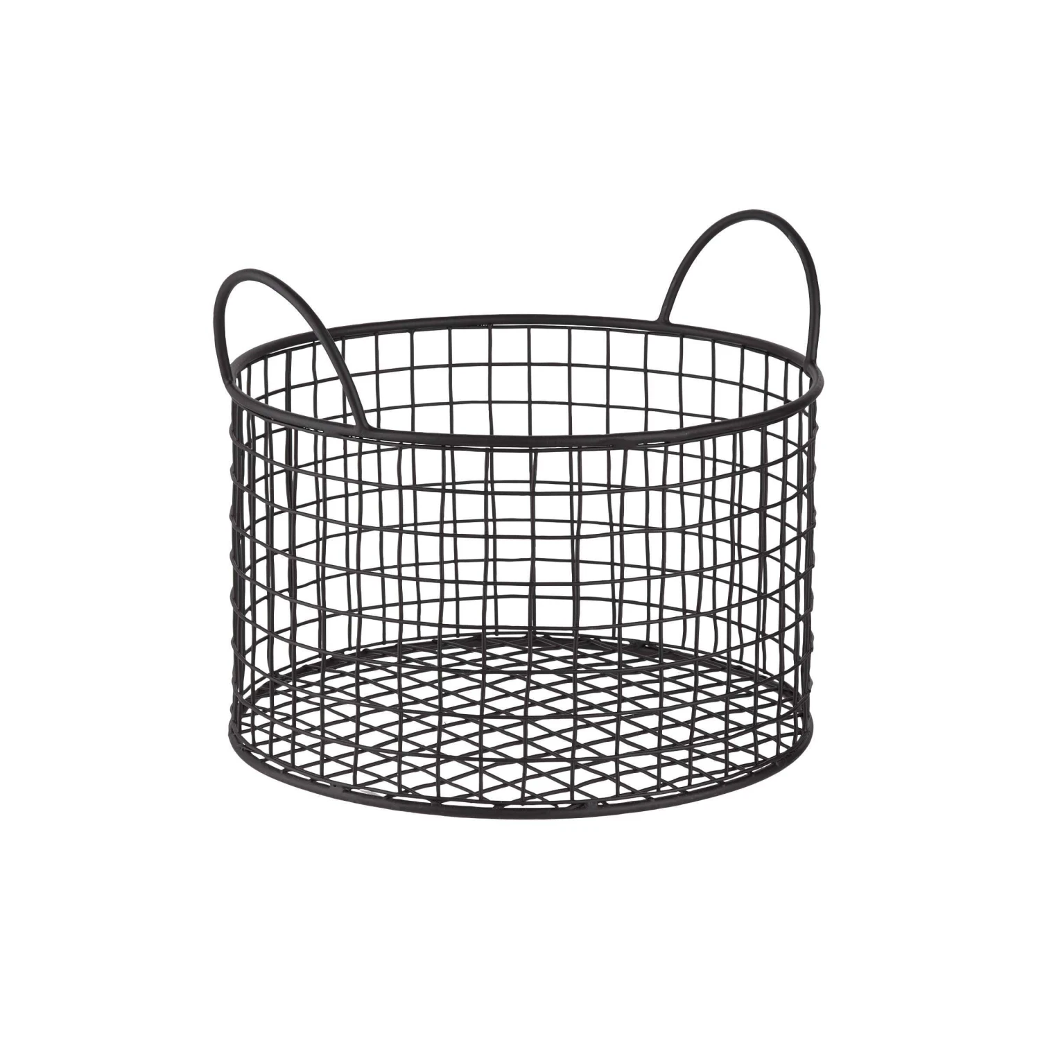 Korb rund Ø22cm HOOP in Schwarz Korb Rund Ø22cm HOOP In Schwarz -Butlers Geschäft butlers korb rund o22cm hoop in schwarz
