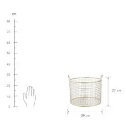 Korb Rund Ø30cm HOOP In Gold 4 Korb Rund Ø30cm HOOP In Gold -Butlers Geschäft butlers korb rund o30cm hoop in gold 2