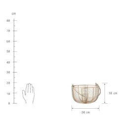 Korb Rund Ø30cm MORGAN In Gold -Butlers Geschäft butlers korb rund o30cm morgan in gold 2