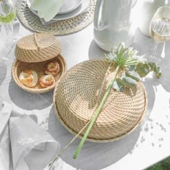 Korbschale Rattan Ø20cm RONDA In Natur -Butlers Geschäft butlers korbschale rattan o20cm ronda in natur 5