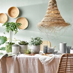 Lampenschirm Höhe 40cm BOMAS In Natur -Butlers Geschäft butlers lampenschirm hohe 40cm bomas in natur 7